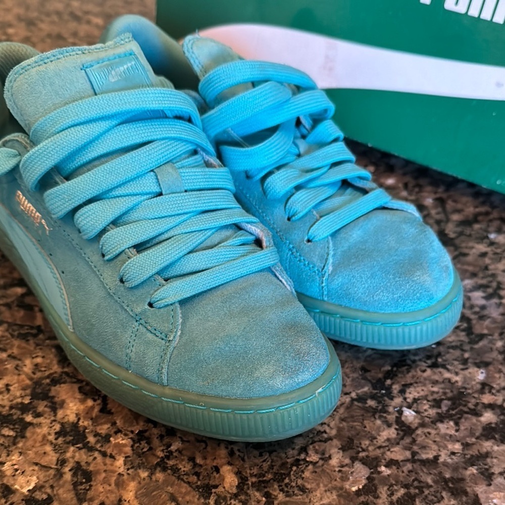 Puma Aqua suede classic iced jr Sneakers 7 men’s 8.5 Women’s - Picture 5 of 15